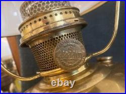 VIntage Aladdin Kerosine Brass Lamp Model 12 with Shade 1928-1935