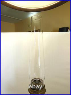 VTG 1940's ALADDIN LIGHT PINK ALACITE GLASS OIL LAMP MODEL B TALL LINCOLN DRAPE