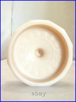 VTG 1940's ALADDIN LIGHT PINK ALACITE GLASS OIL LAMP MODEL B TALL LINCOLN DRAPE