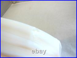 VTG 1940's ALADDIN LIGHT PINK ALACITE GLASS OIL LAMP MODEL B TALL LINCOLN DRAPE