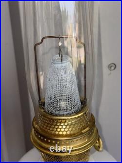 VTG ALADDIN ALACITE SIMPLICITY White Lamp WithEverything New Except The Oil Cap