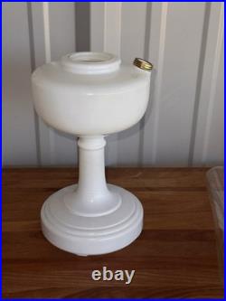 VTG ALADDIN ALACITE SIMPLICITY White Lamp WithEverything New Except The Oil Cap