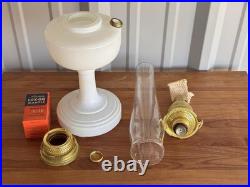 VTG ALADDIN ALACITE SIMPLICITY White Lamp WithEverything New Except The Oil Cap
