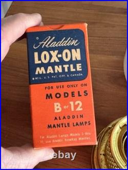 VTG ALADDIN ALACITE SIMPLICITY White Lamp WithEverything New Except The Oil Cap