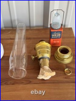 VTG ALADDIN ALACITE SIMPLICITY White Lamp WithEverything New Except The Oil Cap