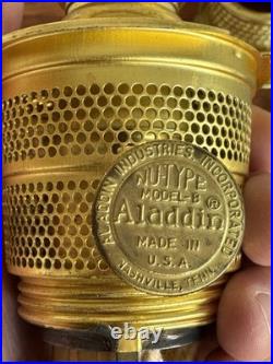 VTG ALADDIN ALACITE SIMPLICITY White Lamp WithEverything New Except The Oil Cap