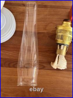 VTG ALADDIN ALACITE SIMPLICITY White Lamp WithEverything New Except The Oil Cap