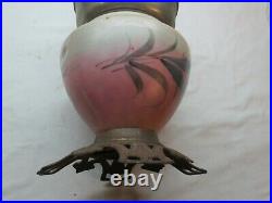 VTG ALADDIN OIL LAMP GLASS BASE Model #12 Burner VASE LAMP