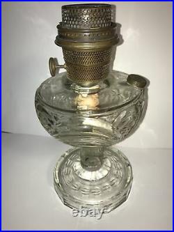 VTG ALADDIN WASHINGTON DRAPE OIL/KEROSENE LAMPNU-TYPE MODEL B Clear Glass