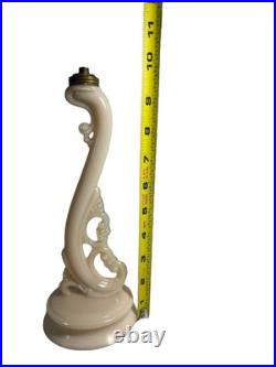 VTG Aladdin Alacite Uranium Glass Lamp Base Only