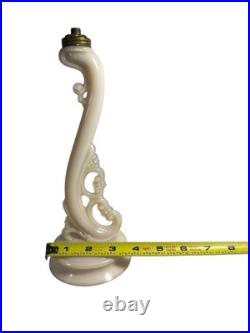 VTG Aladdin Alacite Uranium Glass Lamp Base Only