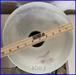 VTG Aladdin Corinthian Clear Over Amber GLOWS Mantle Oil Lamp Mod B Grape Floral