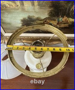 VTG Aladdin Electric Model-B Tall Lincoln Drape Alacite Lamp Uranium Glows