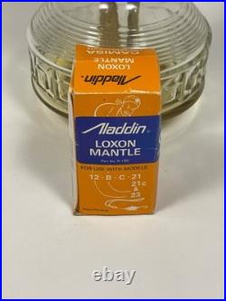 VTG Aladdin Genie III Model #23 Tall Brass Glass Oil Lamp with Extra Wick Light VTG Aladdin Genie III Model #23 Tall Brass Glass Oil Lamp with Extra Wick Light