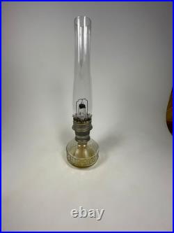VTG Aladdin Genie III Model #23 Tall Brass Glass Oil Lamp with Extra Wick Light