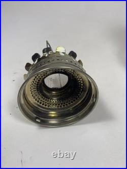 VTG Aladdin Genie III Model #23 Tall Brass Glass Oil Lamp with Extra Wick Light