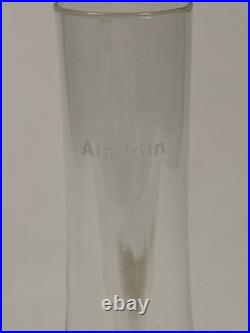 VTG Aladdin Genie III Model #23 Tall Brass Glass Oil Lamp with Extra Wick Light