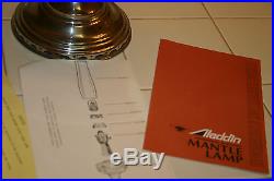 VTG Aladdin Lamp Model 11 NEW+orig boxes-501 shade-bowl-burner-chimney-mantel-wk