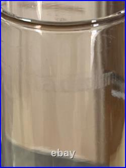 VTG Aladdin Model 23 Clear Lincoln Drape Kerosene Oil Lamp withChimney Set of 2