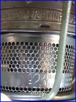 VTG Aladdin Railroad Caboose Lamp Train N&W Model 23 Shade Burner & Chimney Rare