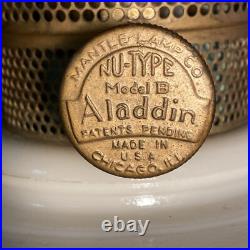 VTG Uranium Aladdin Alacite Tall Lincoln Drape Glass Model B Oil Lamps Glows Hot