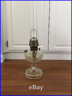 VTG. Washington Drape Aladdin Oil Kerosene Glass Lamp Nu-Type B U. S. A. Chicago