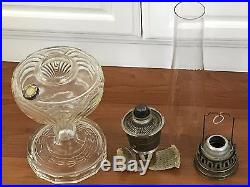 VTG. Washington Drape Aladdin Oil Kerosene Glass Lamp Nu-Type B U. S. A. Chicago