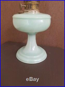 Venetian Aladdin Model A Lamp Pastel Green crystal 1932-1933 with burner