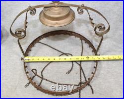 Victorian Aladdin hanging Kerosene oil lamp parts or restoration
