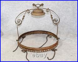 Victorian Aladdin hanging Kerosene oil lamp parts or restoration
