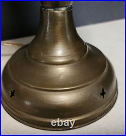 Vintage 13 Brass Kerosene Aladdin Electric Table Lamp Electrified