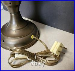 Vintage 13 Brass Kerosene Aladdin Electric Table Lamp Electrified