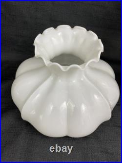 Vintage 14 Aladdin Model #11 Kerosene Oil Lamp Electrified White Melon Shade