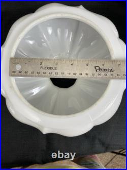 Vintage 14 Aladdin Model #11 Kerosene Oil Lamp Electrified White Melon Shade