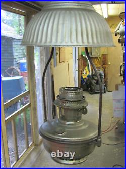 Vintage 1920's 1930's Aladdin Model 12 Hanging Lamp Ceiling 2 Post Oil Kerosene
