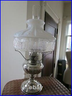 Vintage 1922 to 1928 Aladdin Nickel Oil/Kerosine Lamp