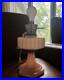 Vintage 1930s Aladdin Corinthian Lamp Rose Moonstone Glass, Electrified NO DRILL