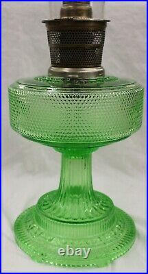 Vintage 1933 Colonial Green Aladdin Kerosene Lamp with Model B Burner