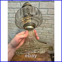 Vintage 1935 1936 Aladdin Clear Corinthian Kerosene Lamp Model B Burner