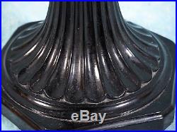 Vintage 1936 Mantle Lamp Aladdin Black Clear Crystal Corinthian Kerosene B104