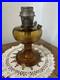 Vintage 1937-1938 Aladdin B-82 Amber Crystal Beehive Oil Kerosene Lamp