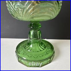 Vintage 1939 Aladdin Green Uranium Glass Washington Drape B40 Nu-Type B Oil Lamp