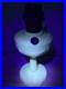 Vintage 1940's Aladdin B-75 Tall Lincoln Drape Ivory Alacite Uranium Oil Lamp