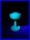 Vintage 1940's Aladdin Model B-75 Alacite Uranium Tall Lincoln Drape Oil Lamp
