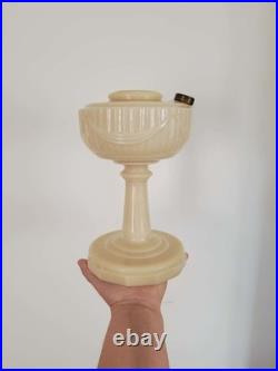 Vintage 1940's Aladdin Model B-75 Alacite Uranium Tall Lincoln Drape Oil Lamp