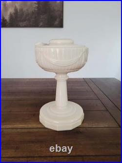 Vintage 1940's Aladdin Model B-75 Alacite Uranium Tall Lincoln Drape Oil Lamp