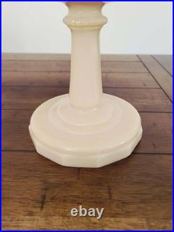 Vintage 1940's Aladdin Model B-75 Alacite Uranium Tall Lincoln Drape Oil Lamp