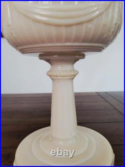 Vintage 1940's Aladdin Model B-75 Alacite Uranium Tall Lincoln Drape Oil Lamp