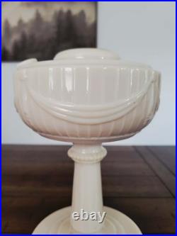 Vintage 1940's Aladdin Model B-75 Alacite Uranium Tall Lincoln Drape Oil Lamp