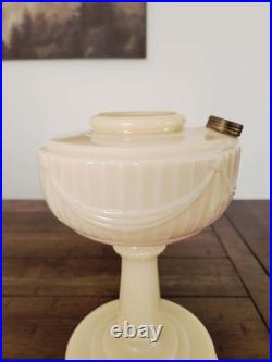 Vintage 1940's Aladdin Model B-75 Alacite Uranium Tall Lincoln Drape Oil Lamp